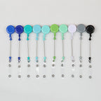 Beadable Badge Reels Retractable ID Keychain Clip