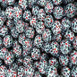 Christmas 15mm Silicone Beads Elements Printed Design 50pcs