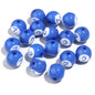 Colored Billiard Ball Round Acrylic Beads 16mm Glossy 10pcs 7