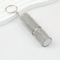 Rhinestone Perfume Spray Bottle Keychain Zinc Alloy 5ml Pink - white