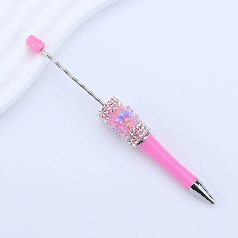 Beadable Pen with Dragonfly Sugar Rhinestone 9