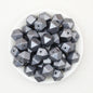 14mm Metallic Hexagon Silicone Beads 50pcs 5