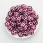 15mm Leopard Pattern Silicone Round Beads 50pcs 14
