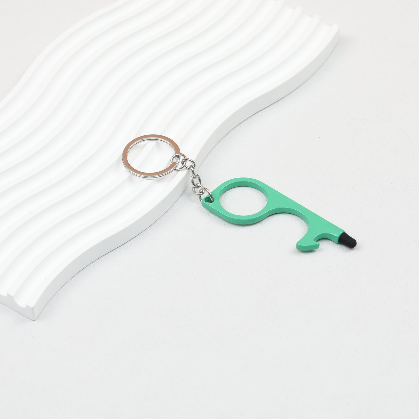 No Touch Door Opener Touchscreen Keychain Multifunctional Alloy