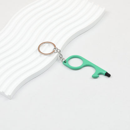 No Touch Door Opener Touchscreen Keychain Multifunctional Alloy