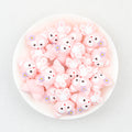 3D Disney Pink Lina Belle Silicone Focal Beads 20Pcs  2