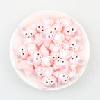 3D Disney Pink Lina Belle Silicone Focal Beads 20Pcs  2