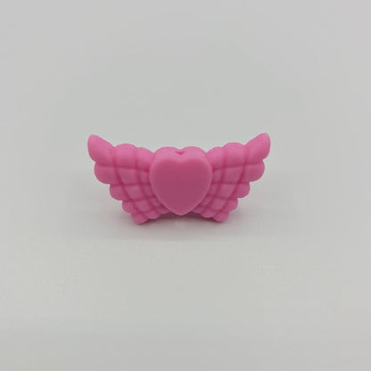 Wing Silicone Beads Mixed Colors 20pcs 30