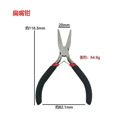 Mini Steel Jewelry Pliers 125mm Precision Rubber Grip 1pc 6