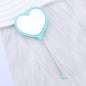 Beadable Plastic Mirrors Handheld Heart-shaped