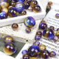 Monet Oil Painting Style Round Resin Beads 8mm 100pcs 12
