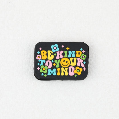 Be Kind To Your Mind Silicone Focal Beads Colorful 20 pcs 2