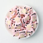 Highland Cow Silicone Focal Beads Colorful 20pcs