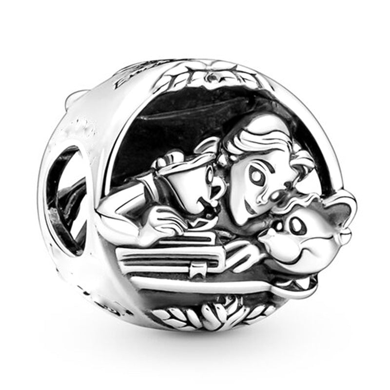 Cartoon Anime Series Metal Beads Large Hole Zinc Alloy 10pcs 20