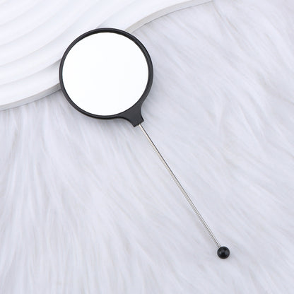 Beadable Mirrors Mini Handheld Round