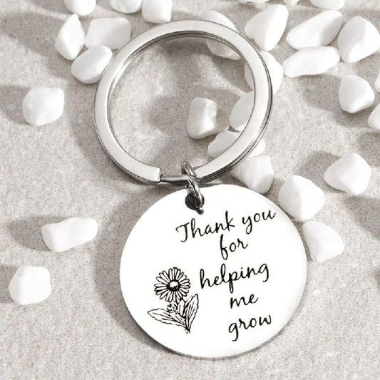 Sunflower Teacher Appreciation Keychain Stainless Steel Keepsake 2