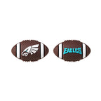 Silicone 3D Focal Beads NFL Football Team Logo Textured Football Shape 5