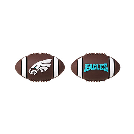 Silicone 3D Focal Beads NFL Football Team Logo Textured Football Shape 5