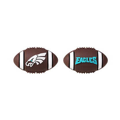 Silicone 3D Focal Beads NFL Football Team Logo Textured Football Shape 5