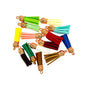 Leather Tassel Charms Small 3.8cm Mixed Colors Silver Cap 100pcs 4