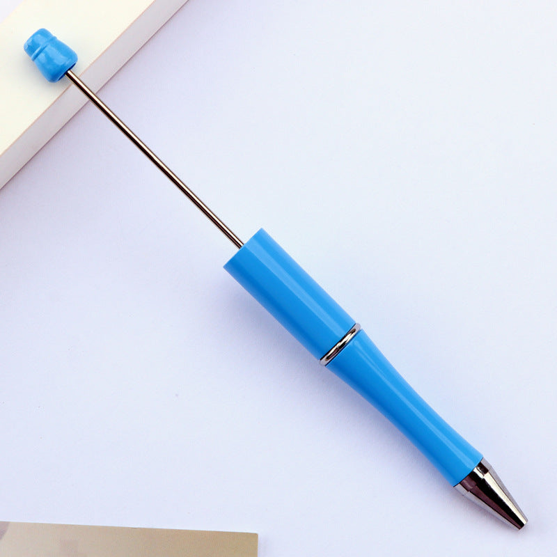 Beadable Pens Wholesale, Matte Plastic Ballpoint Ink Colorful Barrel, 11.5mm x 145mm
