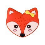 Silicone Focal Beads Valentine Day Heart Shaped Bee Owl Fox Sloth Kitten 20pcs 11