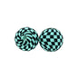 15mm Checkered Silicone Beads Classic Color Pattern 50pcs 15