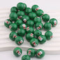 Colorful Christmas Printed Acrylic Beads 16mm Festive Designs 20pcs 6