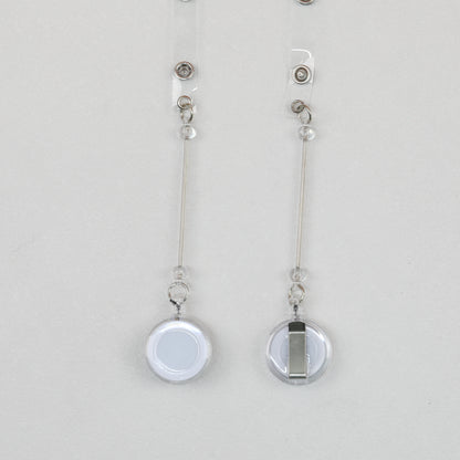 Beadable Badge Reels Retractable ID Keychain Clip