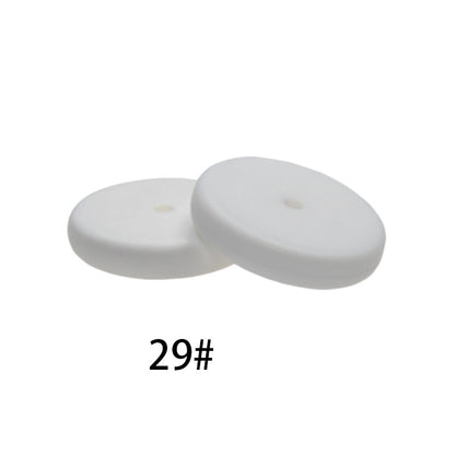 25mm Silicone Beads Flat Coin Spacer Pastel Mix 50pcs 12
