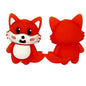 Silicone 3D Focal Beads Woodland Fox Expressive Eyes 20pcs