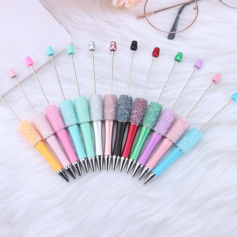 Beadable Pen with Stardust Glitter Plastic