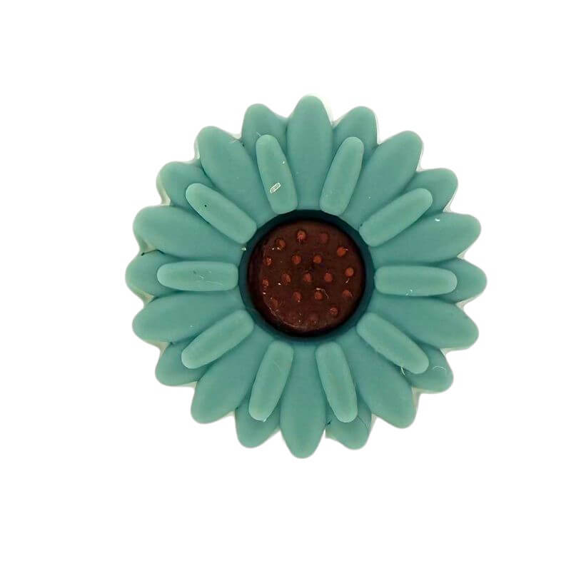Silicone Focal Beads Daisy Sunflower Rounded Center 20pcs 41