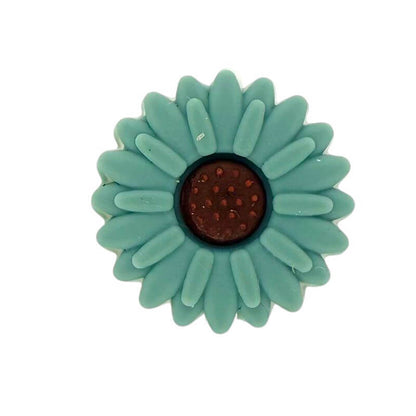 Silicone Focal Beads Daisy Sunflower Rounded Center 20pcs 41