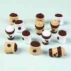 Silicone 3D Focal Beads Coffee Cup With Coffee Bean Detail 20pcs 6