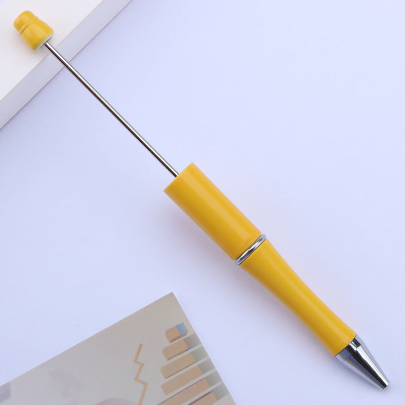Beadable Pens Wholesale, Matte Plastic Ballpoint Ink Colorful Barrel, 11.5mm x 145mm