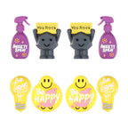 3D Silicone Focal Beads Motivational Icons Light Bulb Anxiety Spray Happy Face Rock 20pcs 2
