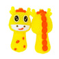 Silicone 3D Focal Beads Giraffe Orange Spots Head and Body 20pcs
