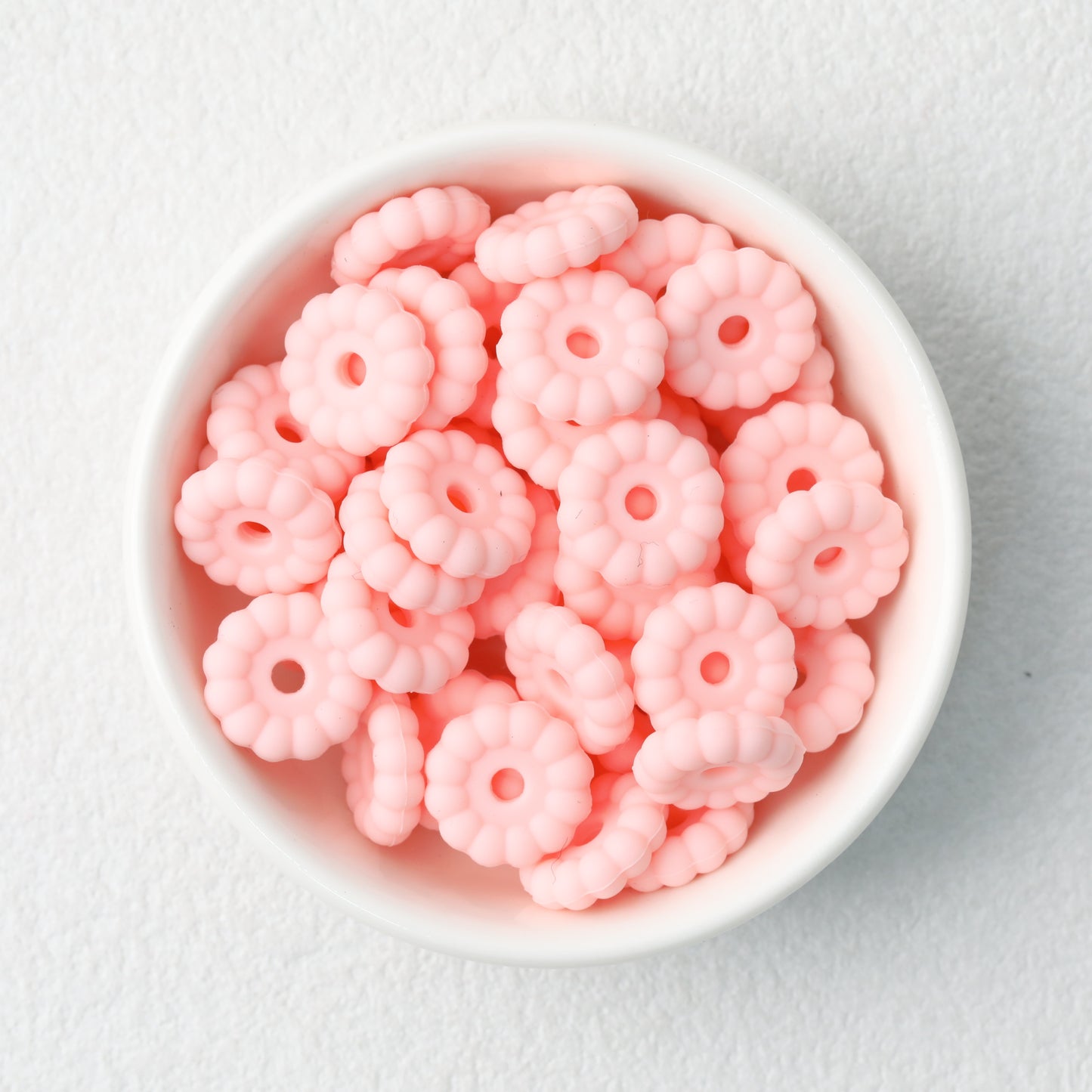 50pcs 12mm 15mm Disc Silicone Beads Solid Colors Smooth Matte