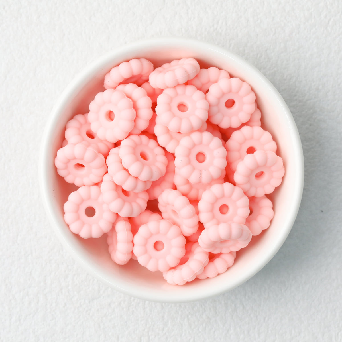 50pcs 12mm 15mm Disc Silicone Beads Solid Colors Smooth Matte