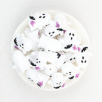 3D Halloween Spider Bat Ghost Silicone Focal Beads 20Pcs 2