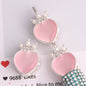 Alloy Heart Shaped Rhinestone Crown Beads 23mm 3pcs 7