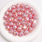 Diamond Round Acrylic Beads 16mm Glossy Faceted Mixed Colors 10pcs 14