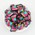 Halloween Ghost Hand Flamingo Swimming Circle Silicone Focal Beads 20Pcs  2