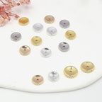 Brass Concave Spacer Beads 6mm 9mm 11mm Polished Beaded Edge 100pcs