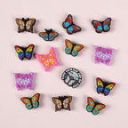 Silicone Focal Beads Butterfly Be Kind Always Purple Phrase Detail