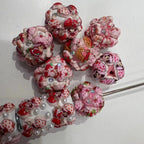Embellished Bubblegum Beads 20mm Strawberry Shortcake Design 30pcs 11