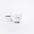 Cat Shaped 15mm Glass Beads Sparkling Reflective Surface 10pcs 6