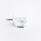 Cat Shaped 15mm Glass Beads Sparkling Reflective Surface 10pcs 6
