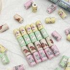 Spring Acrylic Tube Beads 18mm Cute Puppy Printed Glossy 10pcs 3